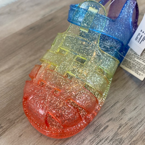 NWT GAP Rainbow Jelly Sandals 6T - Picture 6 of 10